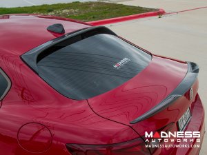 Alfa Romeo Giulia Roof Spoiler - Carbon Fiber - Feroce Carbon - Full Size